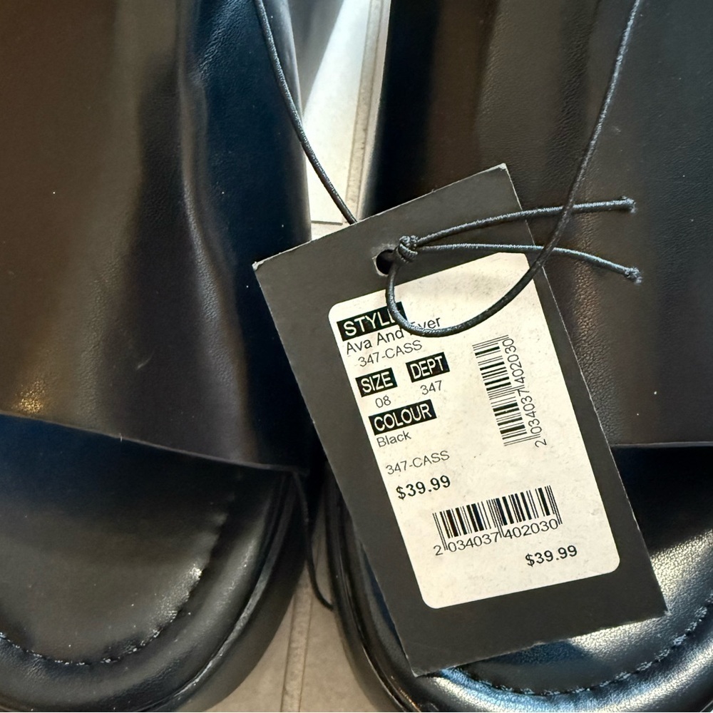 City Beach Australia, Ava & Ever - Women's Black Slide Sandals - Picture 6 of 9
